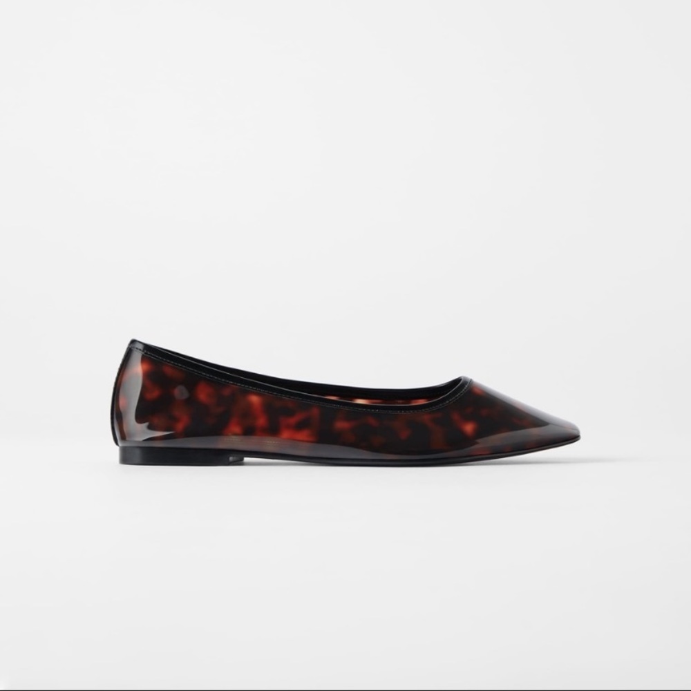 Zara tortoise flats 38/7.5